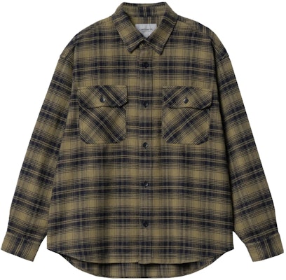 Carhartt WIP Krenz Check Shirt Green Long Sleeve Button-Up Plaid Shirt. I032271-1PC-XX Order Carhartt WIP Krenz Check Shirt Green Long Sleeve Button-Up Plaid Shirt. I032271-1PC-XX