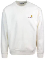 Carhartt WIP Letter Crewneck Pullover Sweatshirt Men’s White Long Sleeve I025475-D6-XX Carhartt WIP Letter Crewneck Pullover Sweatshirt Men’s White Long Sleeve I025475-D6-XX