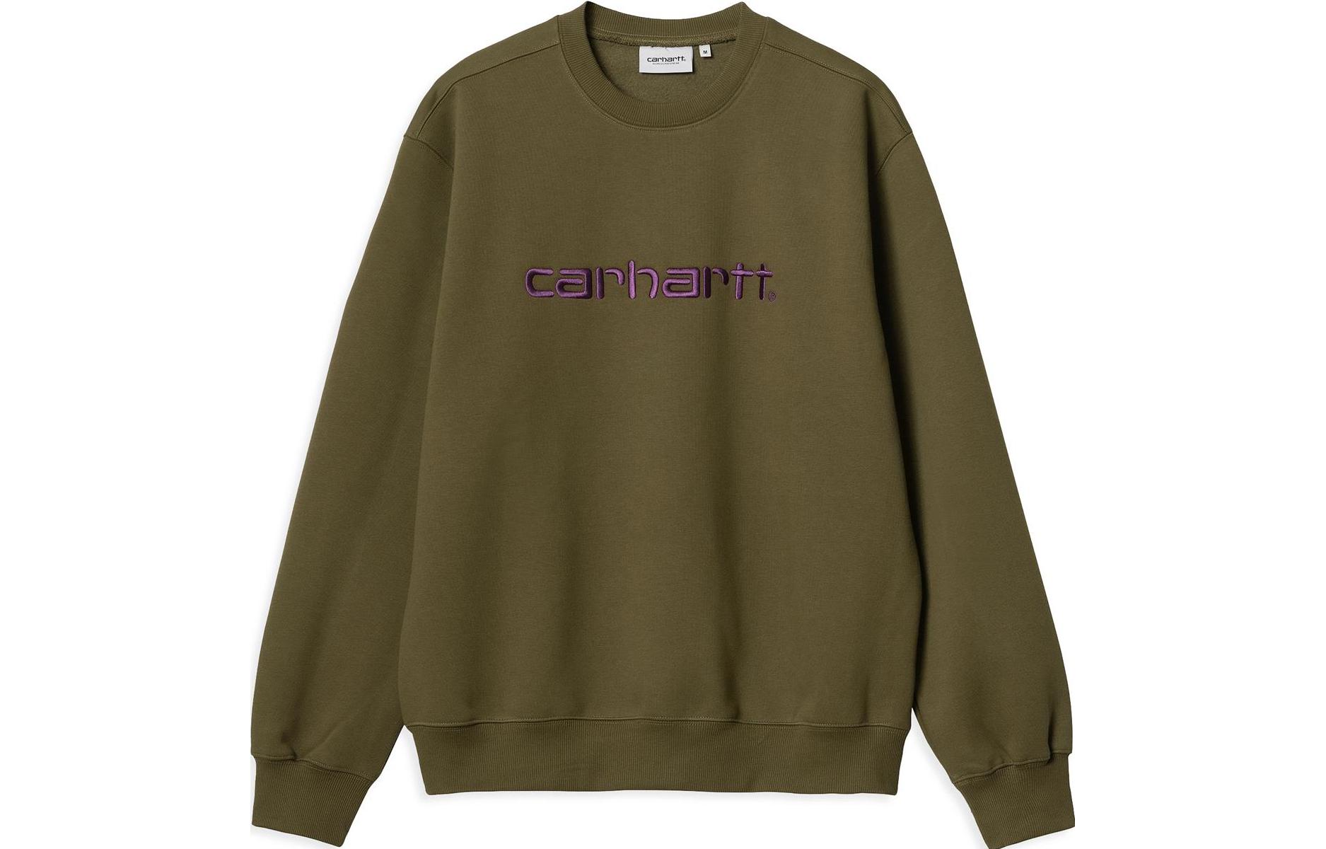 Carhartt WIP Letter Graphic Crewneck Sweatshirt - Dark Green I030546-1TE-XX