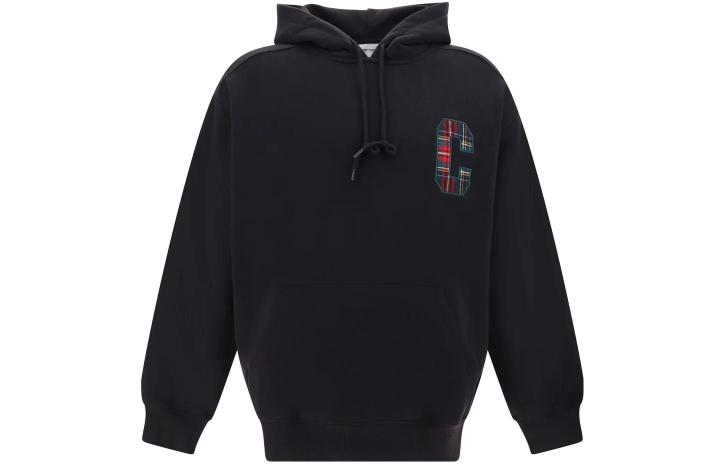 Carhartt WIP Letter Grid Print Hoodie Black I032457-89-XX