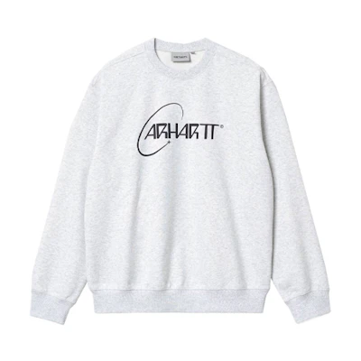Carhartt WIP Letter Logo Crewneck Sweatshirt Unisex Grey I029929-482-90