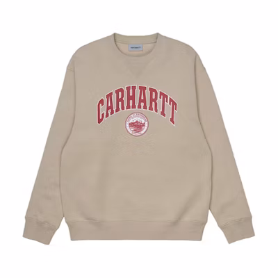 Carhartt WIP Letter Print Crewneck Pullover Sweatshirt Khaki Unisex I029510-G1-XX