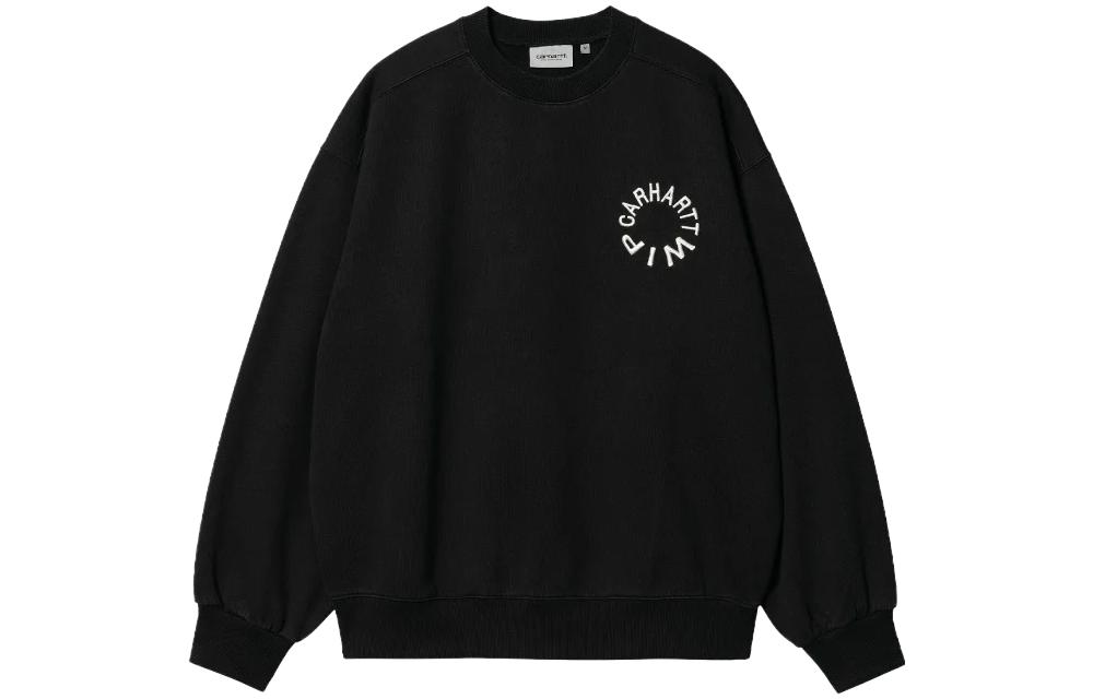 Carhartt WIP Letter Print Crewneck Sweatshirt Black () I032453-K02-06