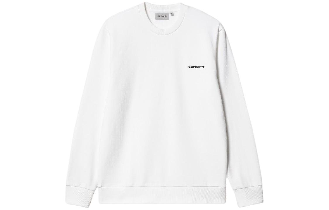 Carhartt WIP Letter Print Crewneck Sweatshirt White - I031242-00A-XX