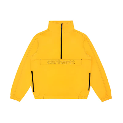 Carhartt WIP Letter Print Half-Zip Pullover Jacket CHXJKI027631E-YEX