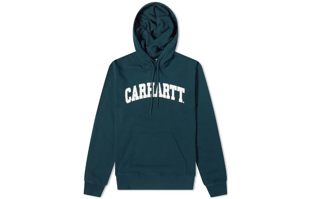 Carhartt WIP Letter Print Hoodie - Navy Blue I028958-0FY