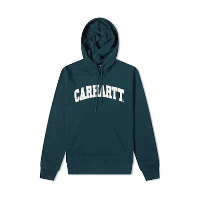 Carhartt WIP Letter Print Hoodie - Navy Blue I028958-0FY