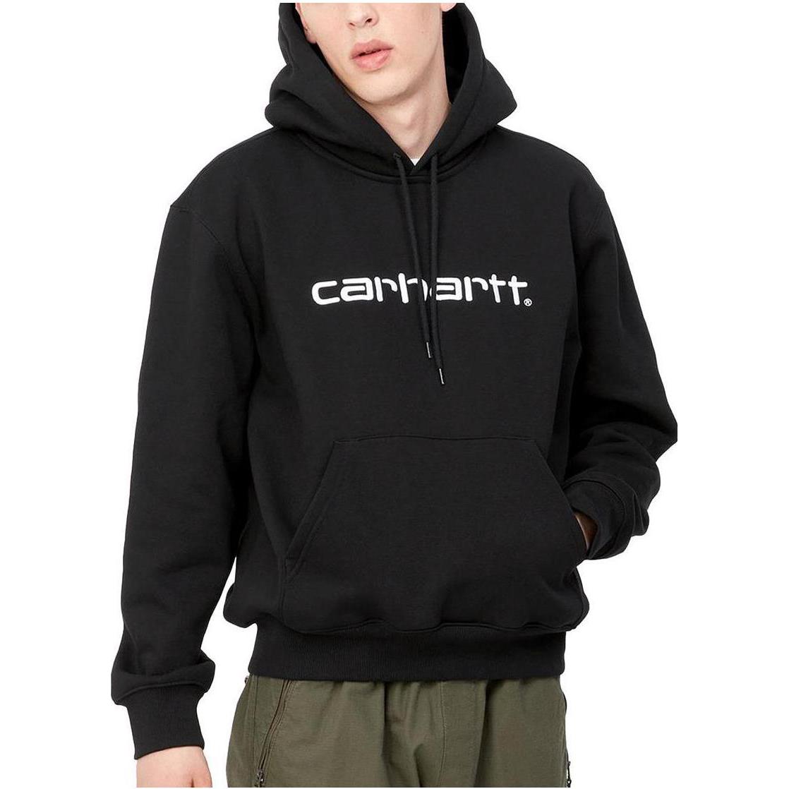 Shop Carhartt WIP Hoodie Cetakan Huruf Hitam I030547-0D2-XX