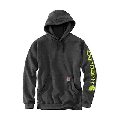 Carhartt WIP Letter Printed Hoodie Deep Gray K288-026