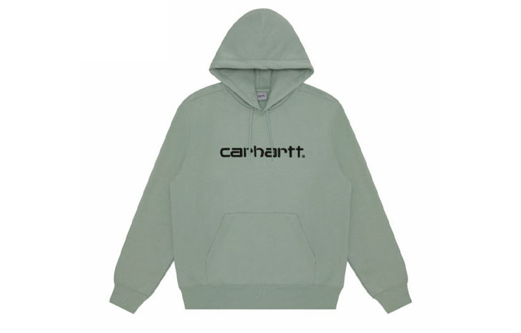 Carhartt WIP Light Green Hoodie with Logo Embroidery CHXSWI027093D-GRL