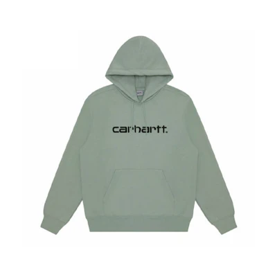Carhartt WIP Light Green Hoodie with Logo Embroidery CHXSWI027093D-GRL
