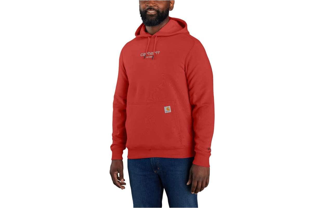 Carhartt WIP Lightweight Logo Graphic Hoodie Relaxed Fit Pullover 105569
