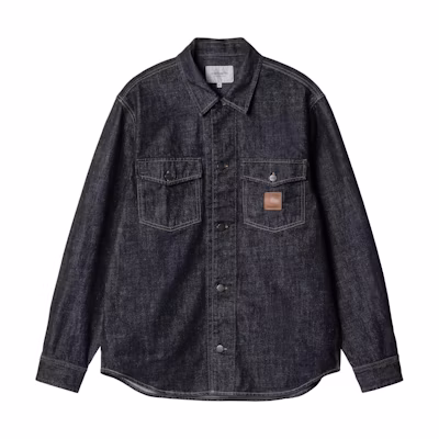 Carhartt WIP Lincoln Shirt Jac Unisex Denim Jacket Button-Up Blue I034735-01-02