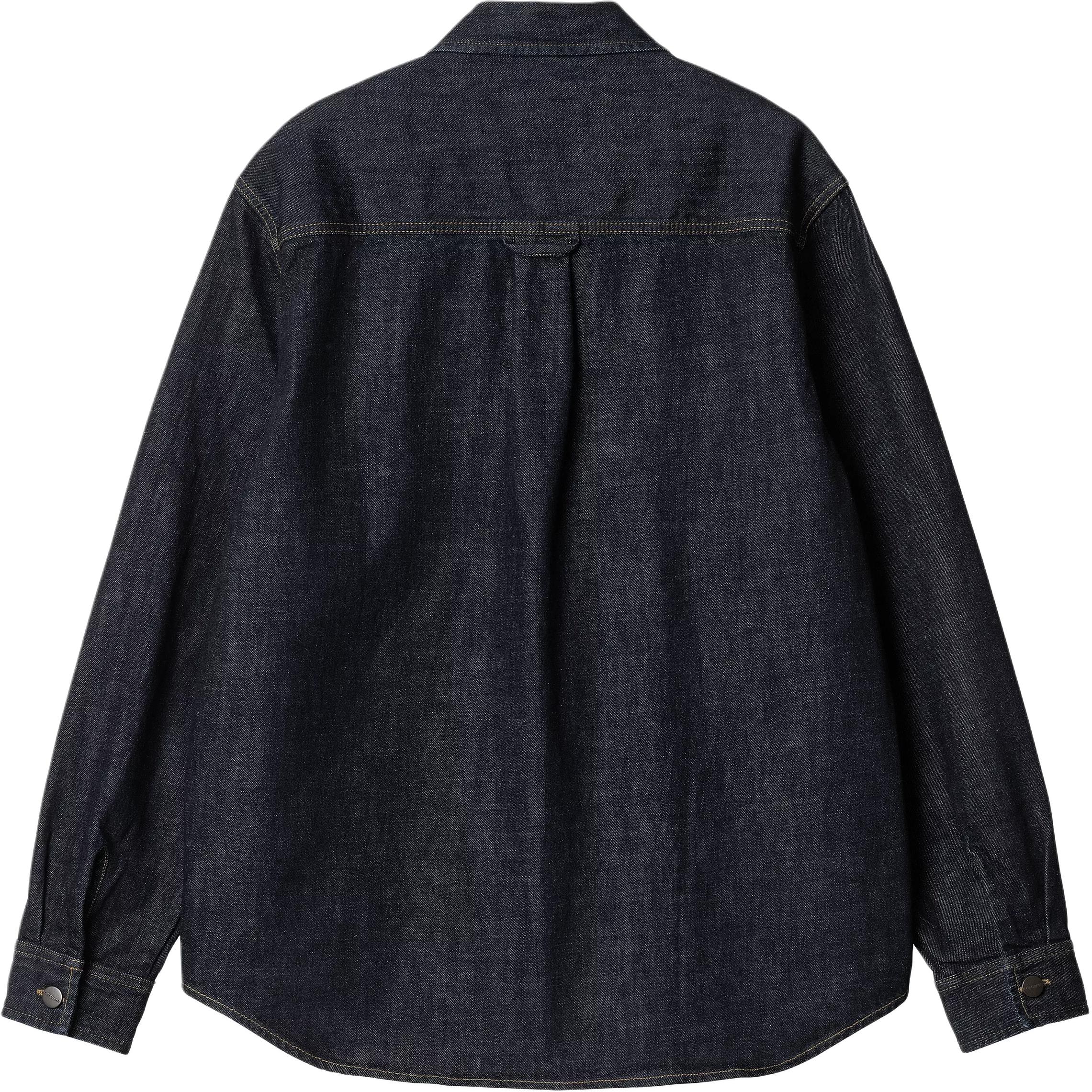 Lookbook Carhartt WIP Lincoln Kemeja Jaket Denim Unisex Biru Kancing Depan I034735-01-02