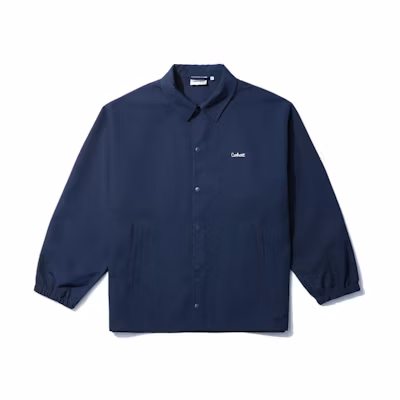 Carhartt WIP Logo Button-Up Jacket Unisex Navy Blue CHXJKA221023IBLX