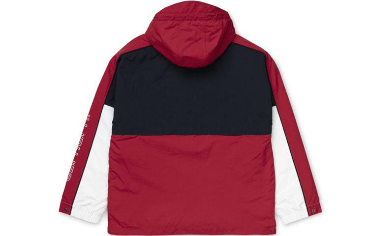 Lookbook Carhartt WIP Logo Colorblock Windbreaker Hoodie Lelaki CHXJKI26071XC-NYP