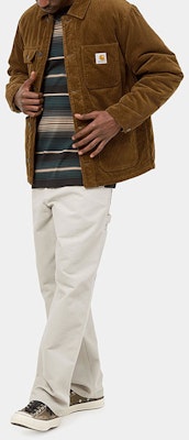 Carhartt WIP 標誌燈芯絨密歇根外套卡其色 I028628-0EP-02 Shop Carhartt WIP 標誌燈芯絨密歇根外套卡其色 I028628-0EP-02