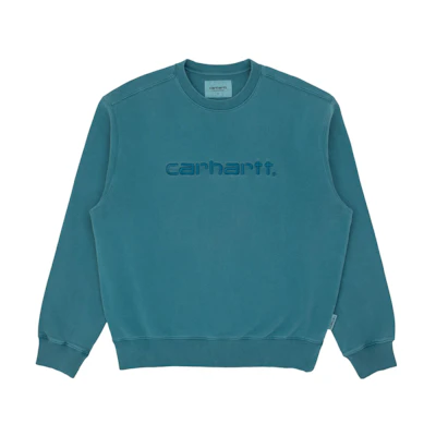 Carhartt WIP Logo Crewneck Sweatshirt Unisex Dark Green CHXSWA202007-FBLM