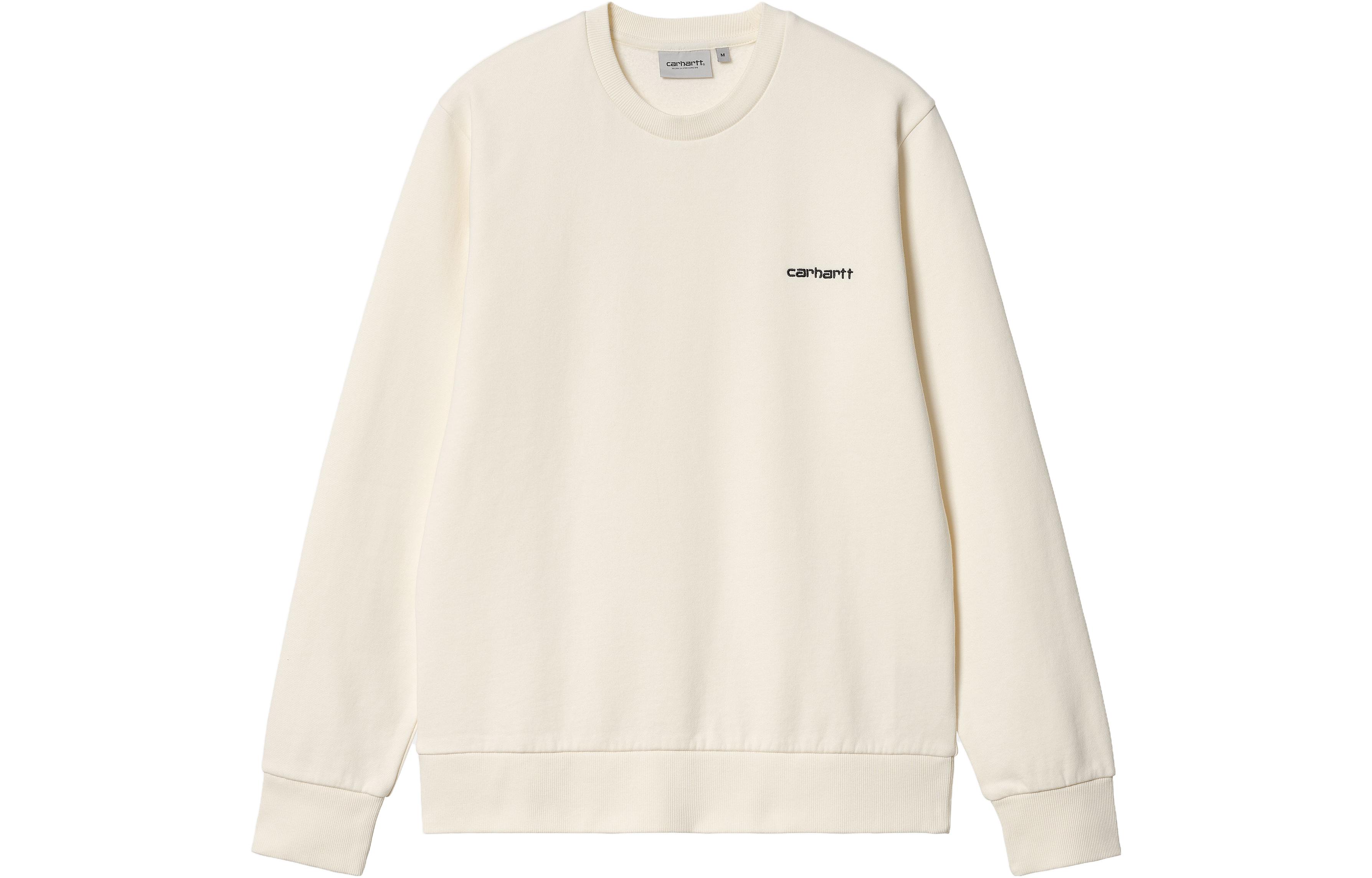 Carhartt WIP Logo Embroidered Crewneck Sweatshirt Off-White I0326920-D3-XX