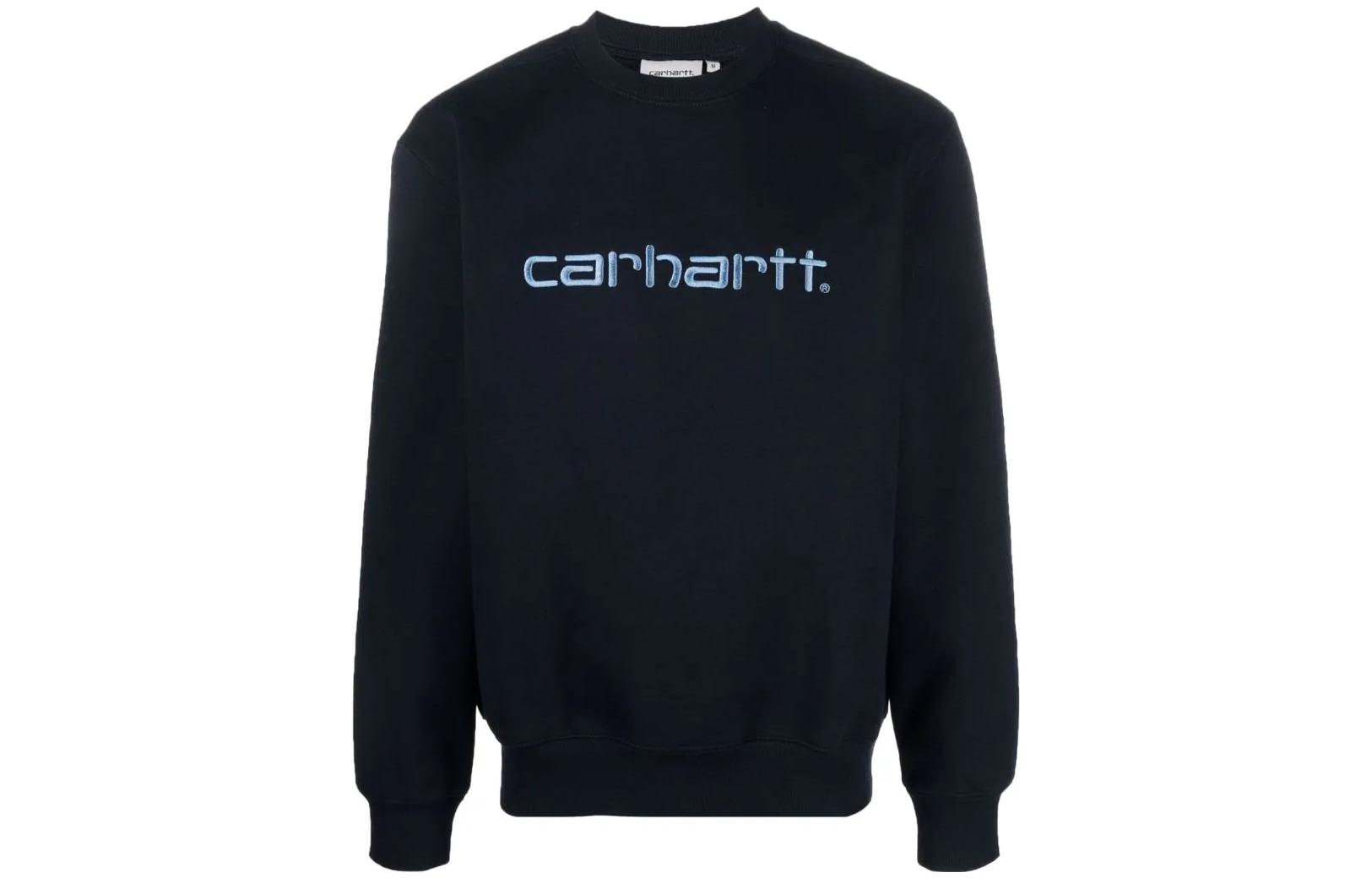 Carhartt WIP Logo Embroidered Crewneck Sweatshirt Black () I030229-OJD-XX