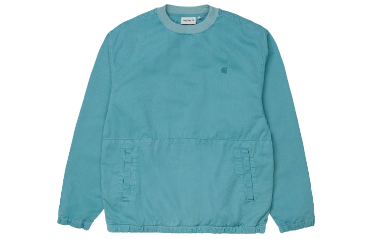 Carhartt WIP Logo Embroidered Crewneck Sweatshirt Unisex Blue I029169-0AC-06