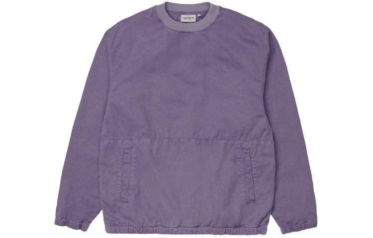 Carhartt WIP Logo Embroidered Crewneck Sweatshirt Unisex Purple I029169-0AF-06