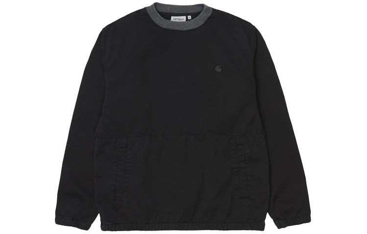 Carhartt WIP Logo Embroidered Crewneck Sweatshirt Unisex Black I029169-89-06