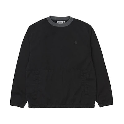 Carhartt WIP Logo Embroidered Crewneck Sweatshirt Unisex Black I029169-89-06