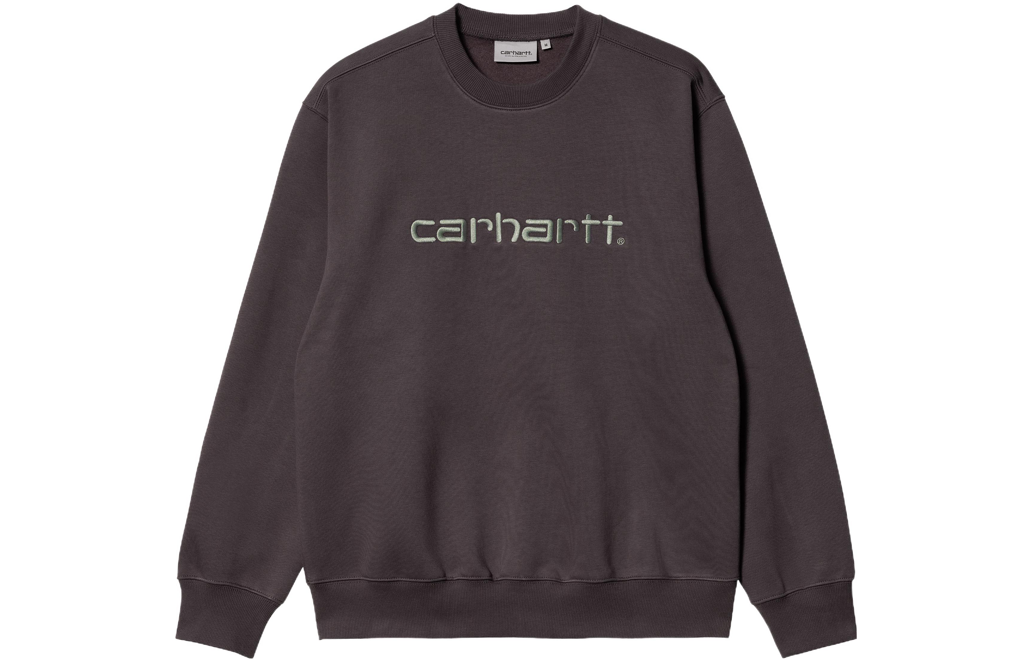 Carhartt WIP Logo Embroidered Crewneck Sweatshirt Carbon Grey () I030229-11Z-XX