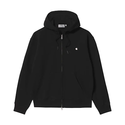 Carhartt WIP Logo Embroidered Hoodie Jacket Unisex Black A221060-23S-89XX