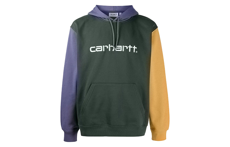 Carhartt WIP Logo Graphic Colorblock Hoodie Green () I028353F0F200