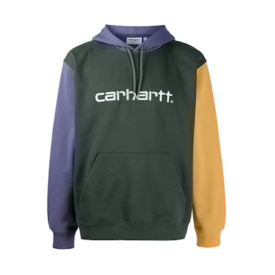 Carhartt WIP Logo Graphic Colorblock Hoodie Green () I028353F0F200