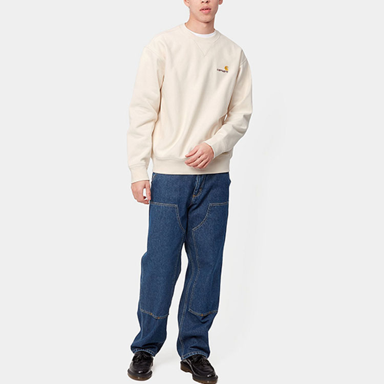 Purchase Carhartt WIP logo图案圆领长袖卫衣 米色 I025475-05-XX