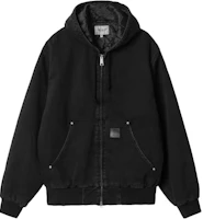 Carhartt WIP Logo Hoodie Zip-Up Jacket Black I034316-89-06 Carhartt WIP Logo Hoodie Zip-Up Jacket Black I034316-89-06