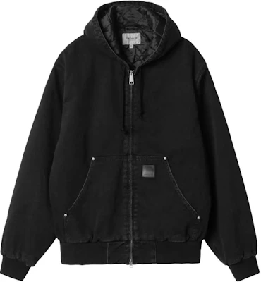 Carhartt WIP Logo Hoodie Zip-Up Jacket Black I034316-89-06 Buy Carhartt WIP Logo Hoodie Zip-Up Jacket Black I034316-89-06