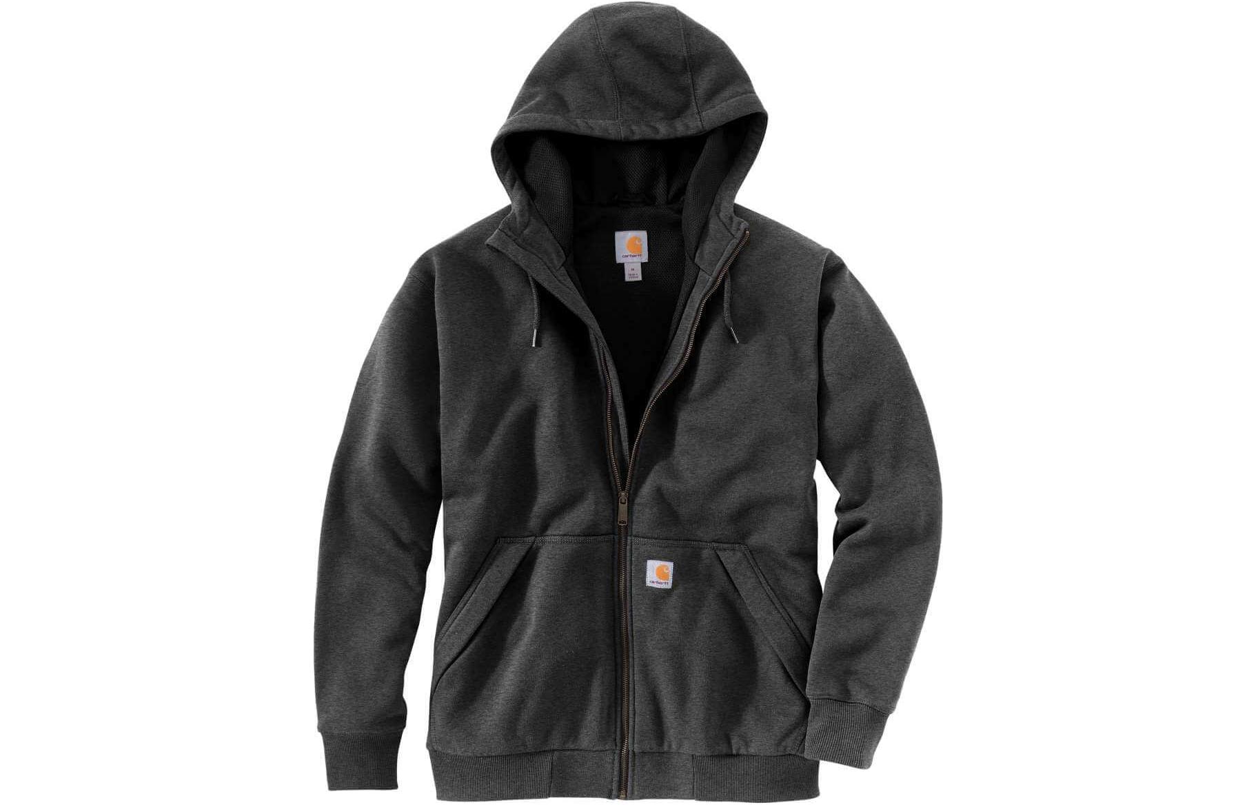 Carhartt WIP Logo Hoodie Zip-Up Jacket Grey () 104078-024