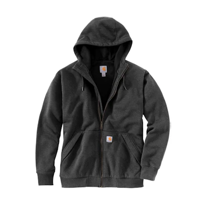 Carhartt WIP Logo Hoodie Zip-Up Jacket Grey () 104078-024