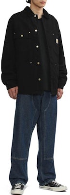 Carhartt WIP Logo Multi-Pocket Jacket Unisex - Black Long Sleeve CHXJKI027357F-BKX Shop Carhartt WIP Logo Multi-Pocket Jacket Unisex - Black Long Sleeve CHXJKI027357F-BKX