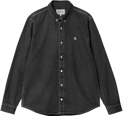 Carhartt WIP Logo Patch Collared Shirt Jacket Men’s Black I031928-89-60 Buy Carhartt WIP Logo Patch Collared Shirt Jacket Men’s Black I031928-89-60