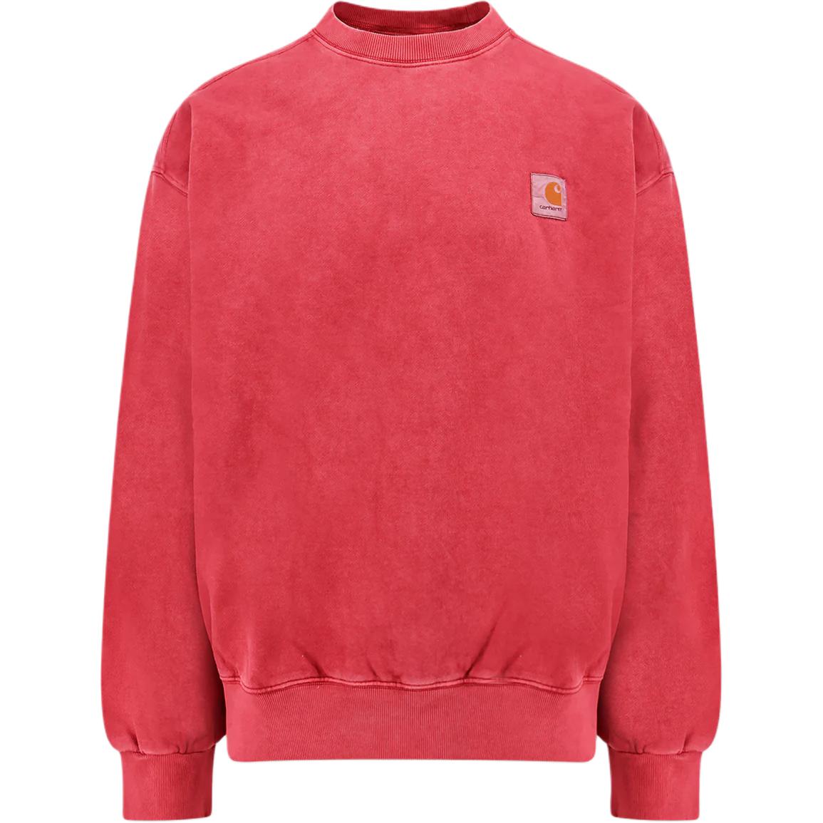 Carhartt WIP Logo Patch Crewneck Sweatshirt Red - Long Sleeve I029522-H8GD