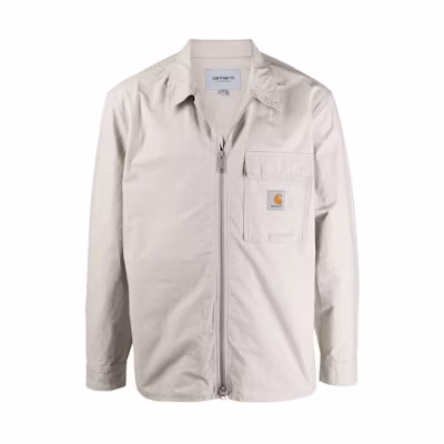 Carhartt WIP Logo Patch Full-Zip Regular Fit Jacket Beige () I02854303-0AA-00