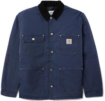 칼하트 WIP 로고 패치 멀티포켓 긴팔 재킷 유니섹스 - 씨블루. CHXJKI027357F-NYX Buy 칼하트 WIP 로고 패치 멀티포켓 긴팔 재킷 유니섹스 - 씨블루. CHXJKI027357F-NYX