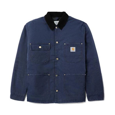 Carhartt WIP Logo Patch Multi-Pocket Long Sleeve Jacket Unisex - Sea Blue. CHXJKI027357F-NYX