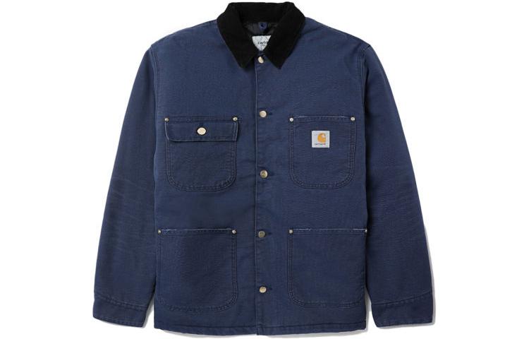 Order 칼하트 WIP 로고 패치 멀티포켓 긴팔 재킷 유니섹스 - 씨블루. CHXJKI027357F-NYX