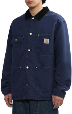 칼하트 WIP 로고 패치 멀티포켓 긴팔 재킷 유니섹스 - 씨블루. CHXJKI027357F-NYX Details for 칼하트 WIP 로고 패치 멀티포켓 긴팔 재킷 유니섹스 - 씨블루. CHXJKI027357F-NYX