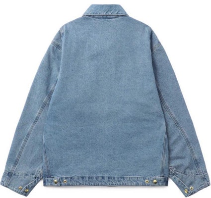 Carhartt WIP Jaket Denim Biru Kotak Berlapis Logo Unisex Lengan Panjang CHXJKA242006N-BLX Lookbook Carhartt WIP Jaket Denim Biru Kotak Berlapis Logo Unisex Lengan Panjang CHXJKA242006N-BLX