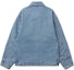 Lookbook Carhartt WIP Jaket Denim Biru Kotak Berlapis Logo Unisex Lengan Panjang CHXJKA242006N-BLX