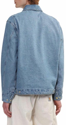 Carhartt WIP Jaket Denim Biru Kotak Berlapis Logo Unisex Lengan Panjang CHXJKA242006N-BLX Purchase Carhartt WIP Jaket Denim Biru Kotak Berlapis Logo Unisex Lengan Panjang CHXJKA242006N-BLX