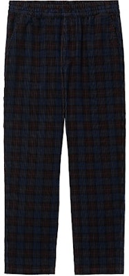 Carhartt WIP Logo Plaid Relaxed Straight Pants Biru Gelap. I029443-0HZ-02 Order Carhartt WIP Logo Plaid Relaxed Straight Pants Biru Gelap. I029443-0HZ-02