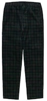 Carhartt WIP Logo Plaid Straight-Leg Pants Green Casual Trousers I029443-0I8-02 Carhartt WIP Logo Plaid Straight-Leg Pants Green Casual Trousers I029443-0I8-02